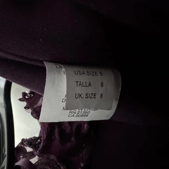 Elegant Purple Evening Gown - Picture 8 of 9